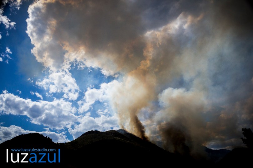 Incendio forestal en la Vall d'Uixó. 2014. Luzazul estudio (Raúl Rubio)