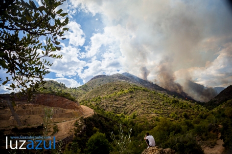 Incendio forestal en la Vall d'Uixó. 2014. Luzazul estudio (Raúl Rubio)