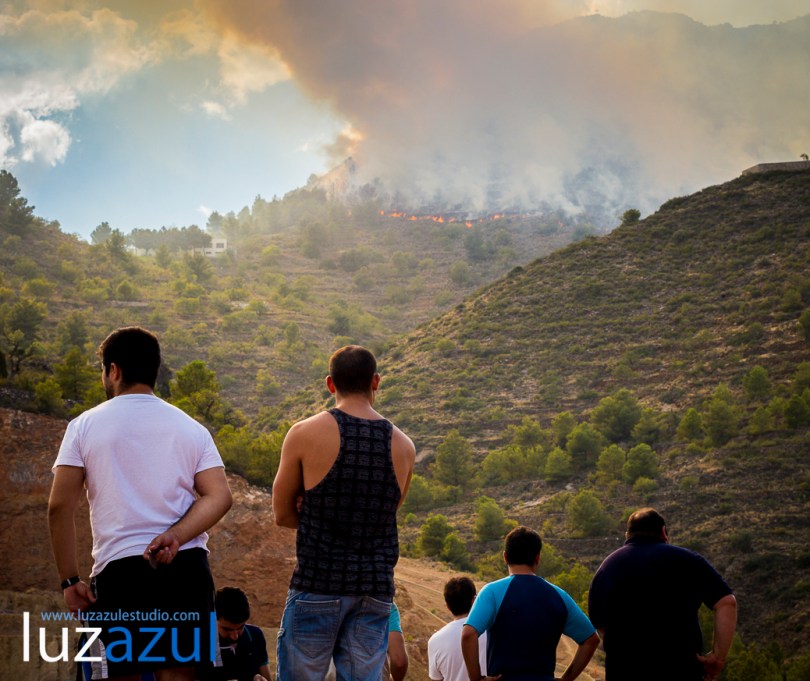 Incendio forestal en la Vall d'Uixó. 2014. Luzazul estudio (Raúl Rubio)