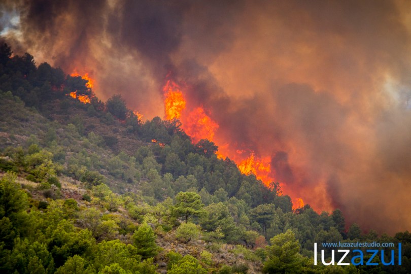 Incendio forestal en la Vall d'Uixó. 2014. Luzazul estudio (Raúl Rubio)