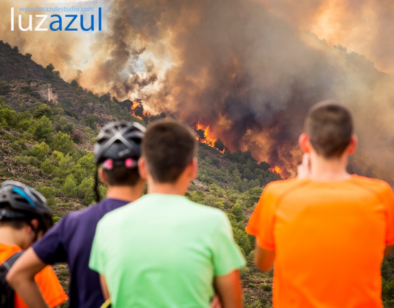 Incendio forestal en la Vall d'Uixó. 2014. Luzazul estudio (Raúl Rubio)