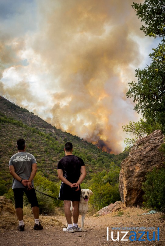 Incendio forestal en la Vall d'Uixó. 2014. Luzazul estudio (Raúl Rubio)