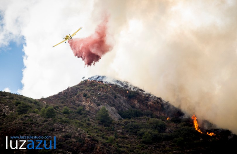 Incendio forestal en la Vall d'Uixó. 2014. Luzazul estudio (Raúl Rubio)