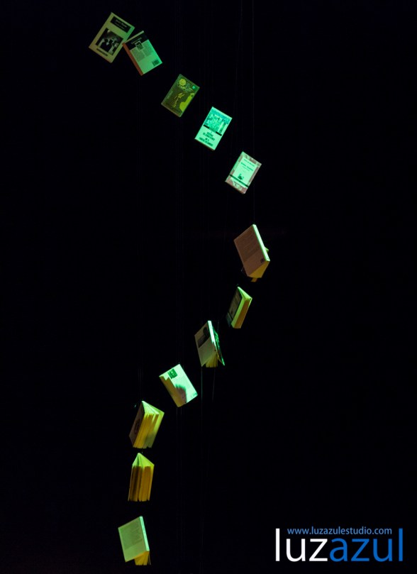 Libros en las charlas TEDxLaVall2015, organizadas por el IES Honori Garcia en la Vall d'Uixó. Foto: Raúl Rubio (www.luzazulestudio.com)