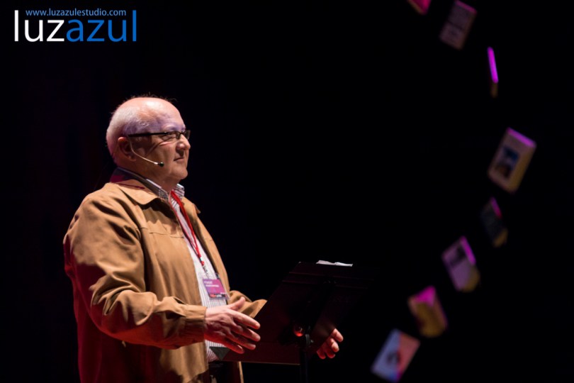 Vicent Martinez Guzman en las charlas TEDxLaVall2015, organizadas por el IES Honori Garcia en la Vall d'Uixó. Foto: Raúl Rubio (www.luzazulestudio.com)