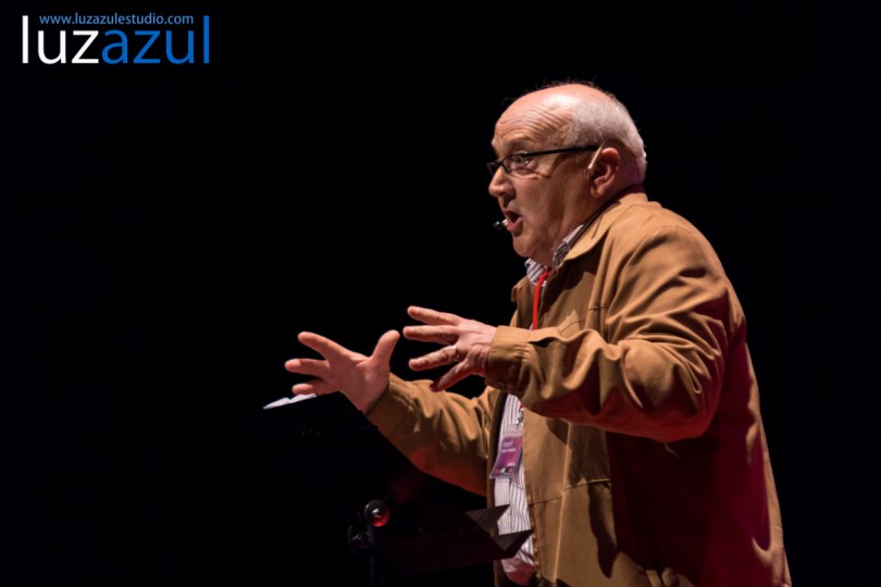 Vicent Martinez Guzman en las charlas TEDxLaVall2015, organizadas por el IES Honori Garcia en la Vall d'Uixó. Foto: Raúl Rubio (www.luzazulestudio.com)