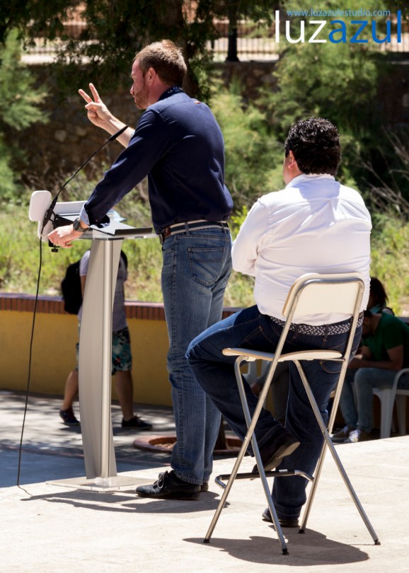 Mitin PP la Vall d'Uixó, con Oscar Clavell, Isabel Bonig y Javier Moliner. Foto: Raul Rubio (www.luzazulestudio.com). Mayo 2015