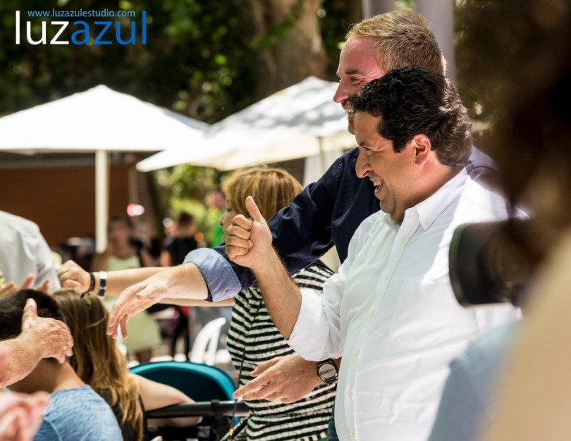 Mitin PP la Vall d'Uixó, con Oscar Clavell, Isabel Bonig y Javier Moliner. Foto: Raul Rubio (www.luzazulestudio.com). Mayo 2015
