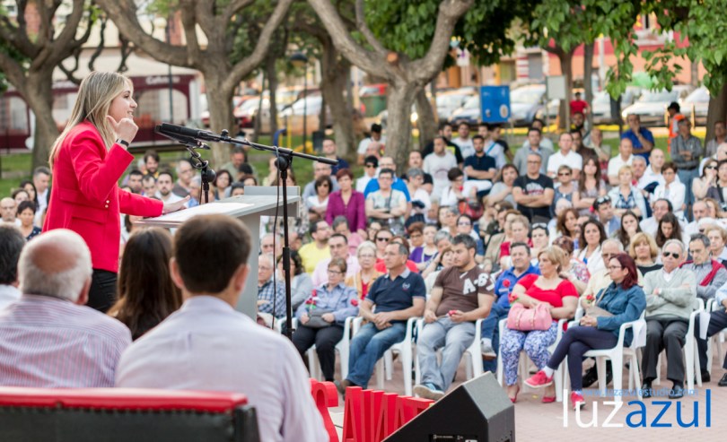 Presentacion de Tania Baños como candidata del PSPV la Vall d'Uixo. Interviene el exlehendakari Patxi López. Foto: Raul Rubio (www.luzazulestudio.com)