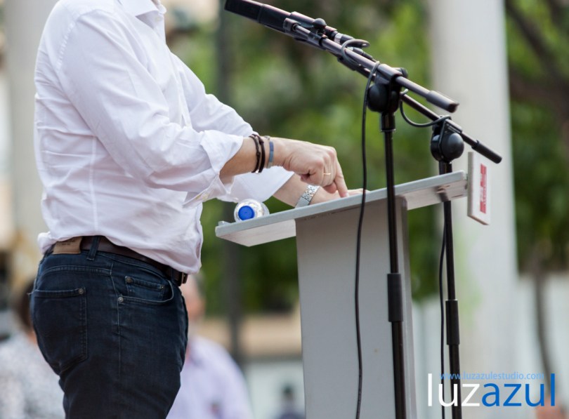 Presentacion de Tania Baños como candidata del PSPV la Vall d'Uixo. Interviene el exlehendakari Patxi López. Foto: Raul Rubio (www.luzazulestudio.com)