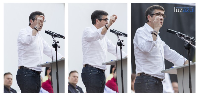 Presentacion de Tania Baños como candidata del PSPV la Vall d'Uixo. Interviene el exlehendakari Patxi López. Foto: Raul Rubio (www.luzazulestudio.com)