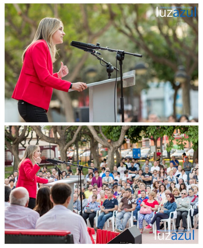 Presentacion de Tania Baños como candidata del PSPV la Vall d'Uixo. Interviene el exlehendakari Patxi López. Foto: Raul Rubio (www.luzazulestudio.com)